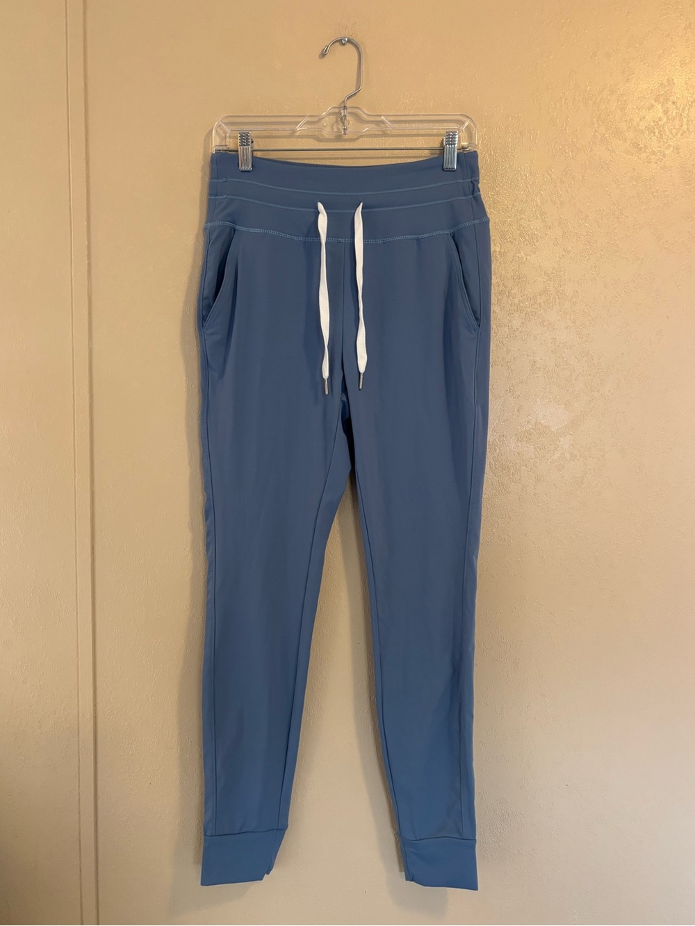 HALARA Blue Track Pants with White Drawstrings